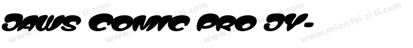 Jaws Comic Pro JY字体转换